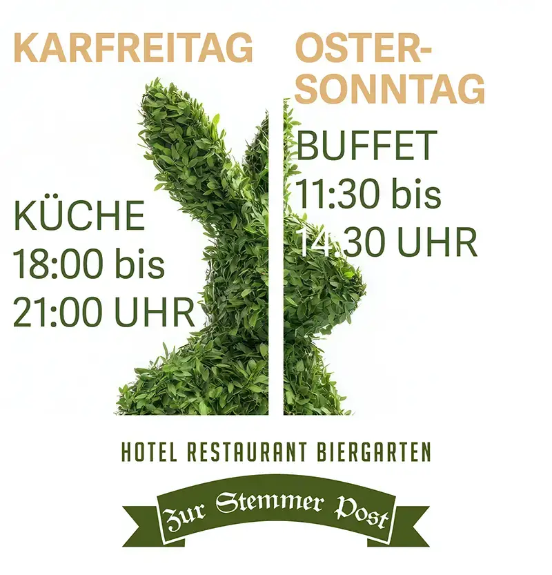 Ostern im Hotel Zur Stemmer Post - Anzeige